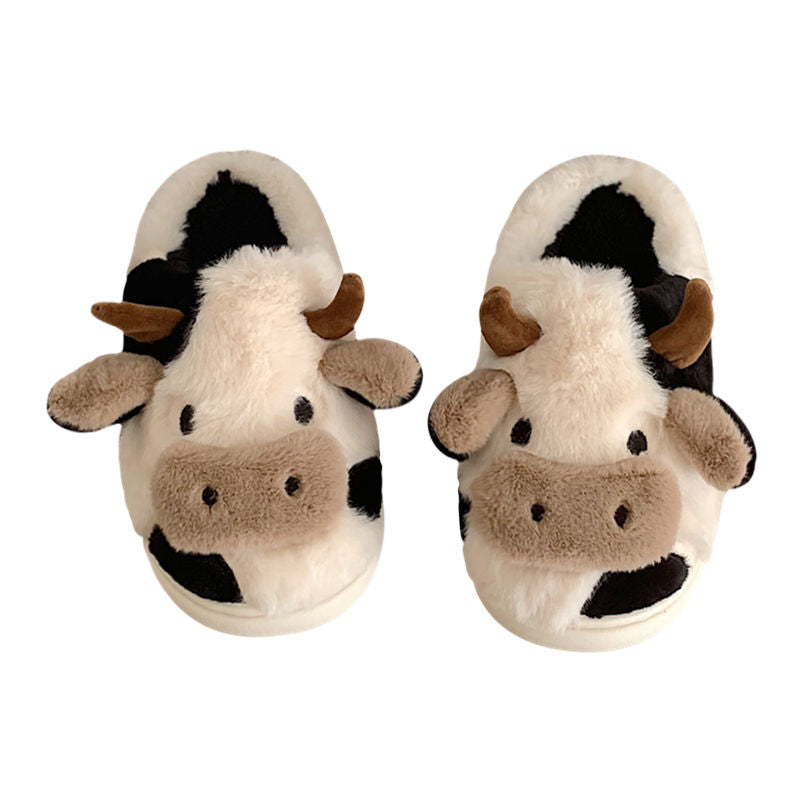 Cow Fluffy Slippers